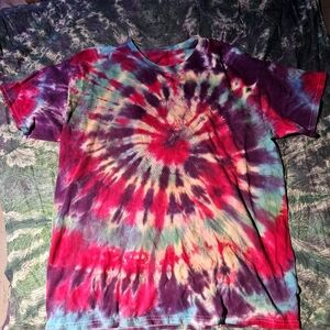 Custom spiral tye dye shirt